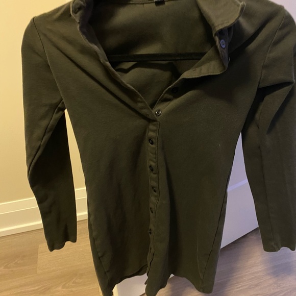 Motel Rocks Button Up Dress (Brown or Black Available) - Picture 2 of 2